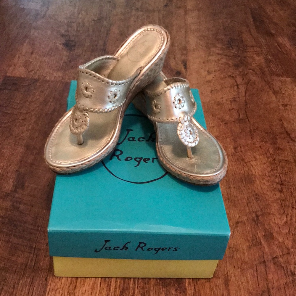 Jack Rogers Platinum Marbella Mid Espadrilles Sz7
